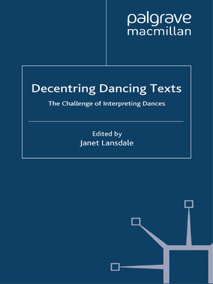 cover image of Decentring Dancing Texts